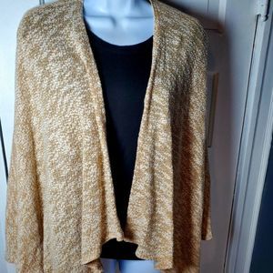 4/$25 Tan Cardian Poncho One Size